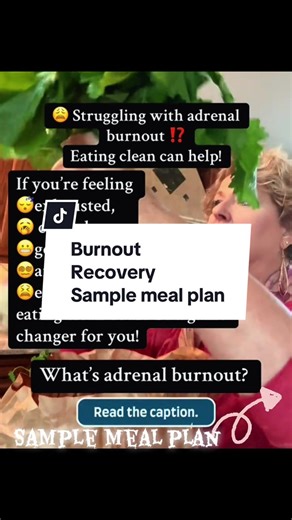 Adrenal burnout? When stress, junk food & late nights fry your adrenals → you’re exhausted, moody & wired-but-tired 😴⚡ Clean eating reboots you: 🥗 Cuts sugar spikes that stress adrenals 🥑 Feeds them B-vits, C, magnesium from real food ⚖️ Stabilizes energy with protein   healthy fats Eat clean, stress less, live more 🔥. 🤓 7-Day Clean-Eating Adrenal Reset Meal Plan (Whole foods, blood-sugar steady, anti-inflammatory) 🥗 MON • B: Spinach-avocado-egg scramble   ½ sweet potato • L: Grilled chick