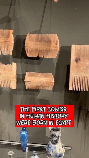 The First Combs in Human History Were Born in Egypt 🪶👁️ Long before modern salons, styling tools, or fashion trends — the ancient Egyptians had already mastered the art of beauty and elegance. Inside the Grand Egyptian Museum, you’ll find these exquisite combs made of ivory and wood, crafted more than 5,000 years ago — making them the oldest known hair combs in the world. Each one was carved by hand with stunning precision. Some have wide teeth for untangling thick hair, others have fine, deli