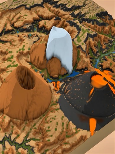 Terra Firma 2: Vulcões com Lava, Neve e Vazio