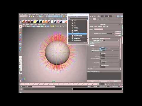 Maya tutorial. animating fur with dynamics
