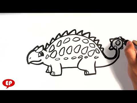 How to Draw a Dinosaur - Ankylosaurus