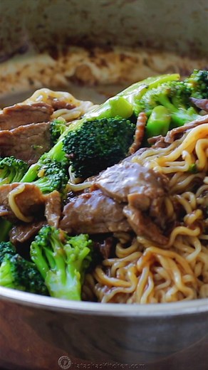 198K views · 1.5K reactions | Beef and Broccoli Ramen Stir Fry is a meal in itself with saucy Ramen noodles, tender beef, and plenty of broccoli. RECIPE: https://natashaskitchen.com/beef-and-broccoli-ramen-stir-fry/ | NatashasKitchen.com | Facebook