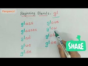 gl blend words/gl sound words/beginning gl words