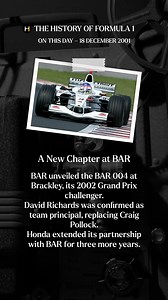 69 reactions | On This Day in The History of Formula 1 | 18 December...