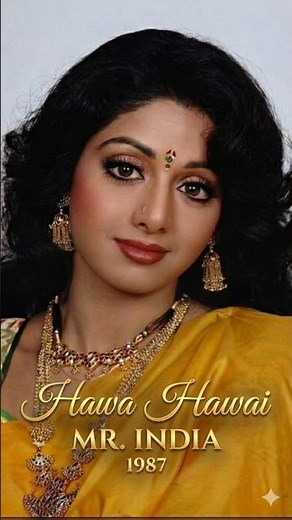 Sridevi AI Reimagined ✨ | Hawa Hawai 💃 | Mr. India (1987) | Retro Bollywood Magic|