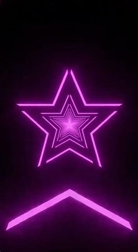 Infinite Black & Neon Pink Star Tunnel ✨ Perfect Seamless Loop | Hypnotic Visual Relaxation