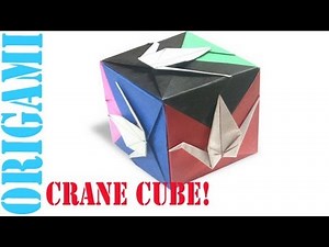 Easy Origami Peace Crane Cube (3D Modular Hexahedron) Tutorial!