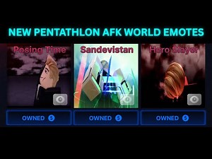 ALL NEW PENTATHLON AFK WORLD EMOTES | Roblox Ink game