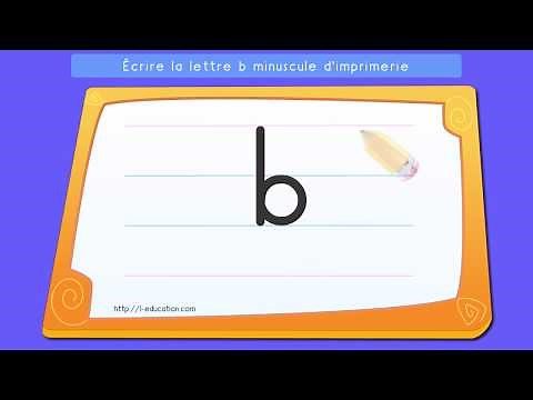 Écrire l'alphabet script: Apprendre à écrire la lettre b minuscule en script