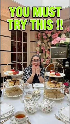 BEST AFTERNOON TEA AT CONRAD LONDON ST JAMES! #afternoontea #food #foodreview #london #shorts #yum