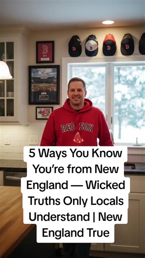 5 Ways You Know You’re from New England — Wicked Truths Only Locals Understand | New England True you know you’re from New England, New England pride, New England sports fans, New England slang, New England lifestyle, potholes New England, New England hoodie weather, Fluffernutter sandwich, Boston sports culture, New England humor #NewEnglandTrue #WickedPissa #NewEnglandLife #Nostalgia #Fluffernutter From potholes and Fluff to sports rage and hoodies in July, this New England True episode breaks
