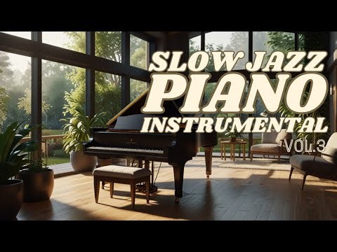 🎧 Slow Jazz Piano Instrumental 🎶Relaxing Background Music for Studying, Working & Unwinding