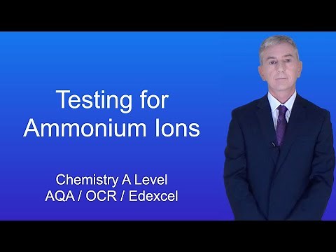 A Level Chemistry Revision "Testing for Ammonium Ions"