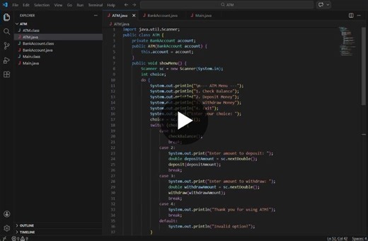 #codesoft #javaprogramming #atminterface #programming #internshipexperience #java #softwaredevelopment | Thrisha R