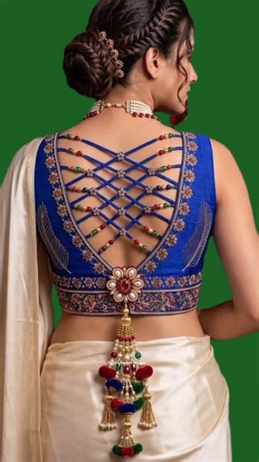 Latest Beautiful Blouse Ki Back Neck Designs#@NirjalaKumariDesigns#trending#shorts#youtubeshorts