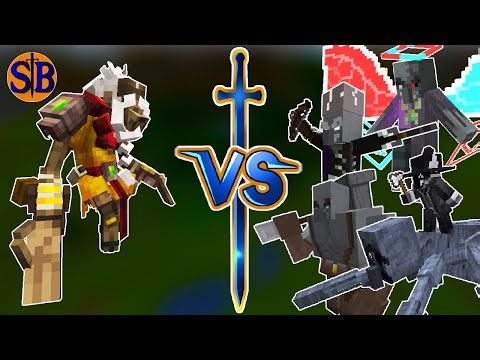 Tongbi the Sculptor(Mowzie's Mobs) vs Illage and Spillage