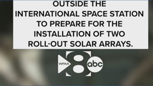 NASA conducts spacewalk for solar arrays