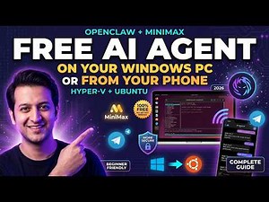 OpenClaw AI Agent Setup on Windows (Hyper-V + Ubuntu) — Complete Beginner Guide 2026 (More Secure)