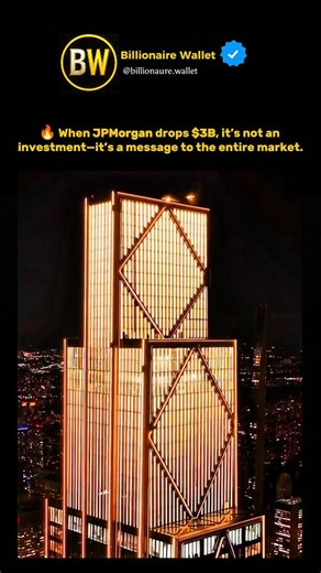Money Motivation | Wealth on Instagram: "JPMorgan didn’t build a skyscraper… They built a $3B financial fortress in the heart of New York City. Designed as a next-gen command center for global finance, this structure integrates: • Advanced structural engineering • Intelligent energy + climate systems • Hardened security built for cyber + physical threats • A self-sustaining operational ecosystem This is what happens when major institutions stop thinking in years and start planning in decades. No