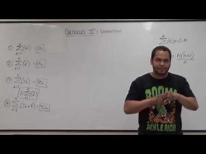 Summation Part I - BMCC(CUNY) MAT301/MAT302/MAT200