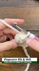 How To Crochet Popcorn Stitch on Right Side VS Wrong Side? Pc RD (VS) Pc WS