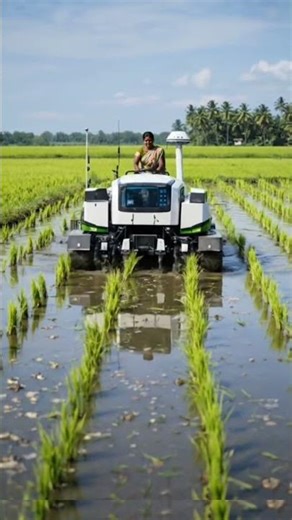 Rice 🌾 🌾 🌾 🌾 🌾 🌾 planting 🚜 High tech Rice planting Machine #rice #ricefarming #farming #automobile