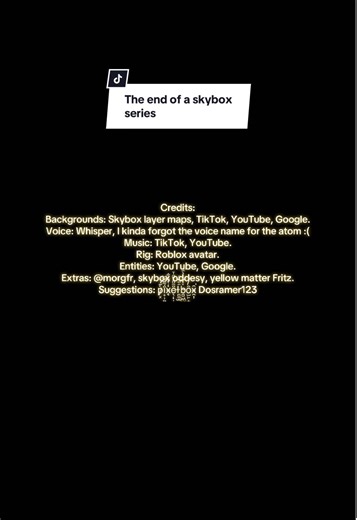 Dear everyone. This is the conclusion of this skybox arg. I will post other stuff from now on!