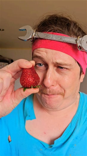 Strawberry Crushing With Brain Rot Sigma Man 😅 #shorts #comedy #funny Tukoh Taka