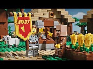 Steve's Biggest Mistake Triggers an Epic Village Raid - Lego Minecraft Animation