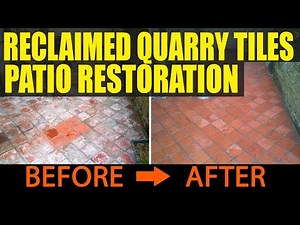 Reclaimed Quarry Tiles Patio Restoration