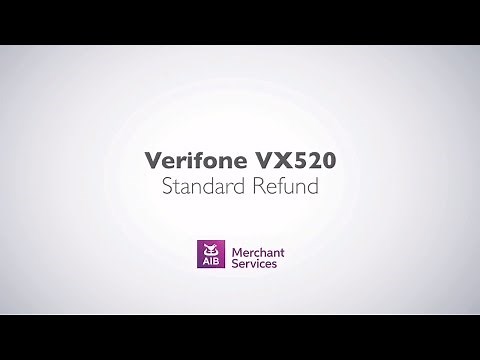 Verifone VX 520 (Alternate Screen) | Refund Guide | AIB Merchant Services