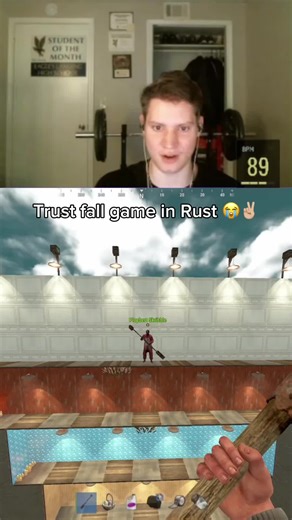 Rust trust fall game 😭✌🏼 #rust #rusttrust #rustlesson #bestgame #rustreels