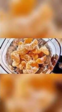 Natural blender tangerine juice #recipes #juice #tangerine #pocam #shorts