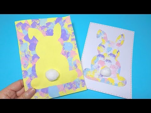Easy Easter Bunny Card Craft | Easter Crafts for Kids