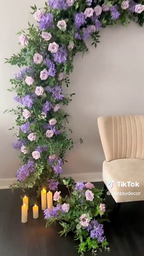 DIY Wedding Floral Backdrop Using Pool Noodles