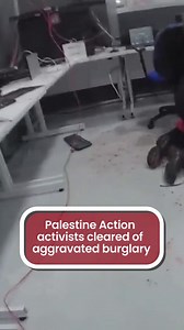 Charlotte Head, Samuel Corner, Leona Kamio, Fatema Rajwani, Zoe Rogers, and Jordan Devlin faced trial after a prison van was driven into Elbit Systems’ Bristol factory. All six were acquitted. | The Mirror