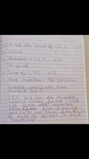 Sum of first n odd natural number