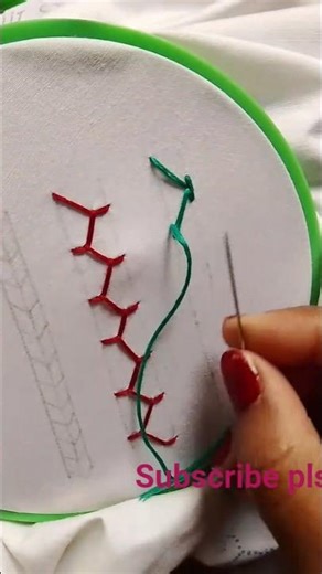 border line 🧵🪡very easy 3 type needle work embroidery