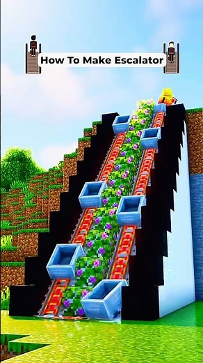 How to Build a Working Escalator in Minecraft | Step-by-Step Tutorial" #minecrafttutorial #minecraft