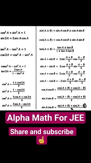 Top Trigonometry Formulas | Class 11–12 Maths Revision in 1 Minute 🔥 | JEE, NDA, Boards