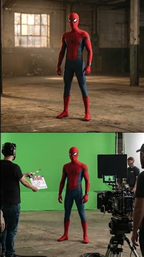 This looks real but it’s not #bts #backstage #film #spiderman #filmmaking #hollywood