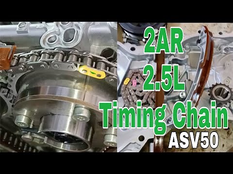 2AR-FE 2.5L Engine Timing chain✅ fix Of Toyota Camry