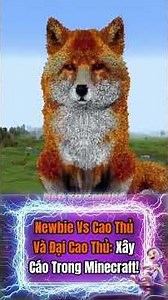 Newbie vs. Pro vs. God: Building a Fox in Minecraft! #minecraft #naotogaming #game