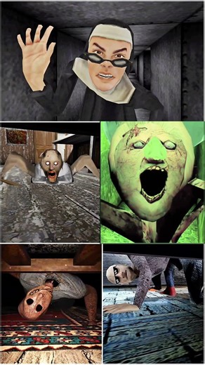 under Bed || Jumpscare Evil Nun Vs new Granny Vs Horror Tale 3 Vs Granny Remake Vs Grandpa 😈#shots