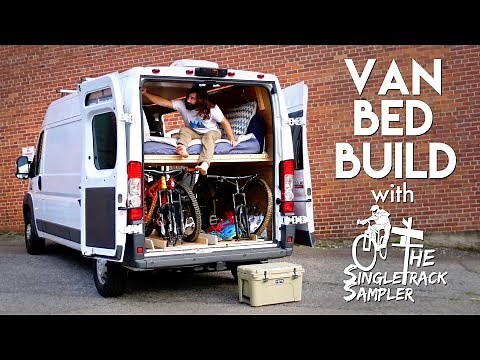 DIY Camper Van Conversion Bed Build, Converts To A Couch! #VANLIFE