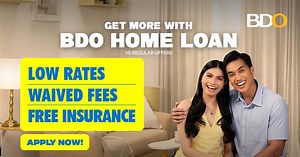 Unlock exclusive home loan perks with BDO! Enjoy amazing offers that make financing your new home lighter and more rewarding: ✅ LOW FIXED RATES: 6% for 1 year or 6.5% for 5 years ✅ WAIVED FEES up to ₱25,000 ✅ FREE FIRE INSURANCE for the first yr All these can help you save as much as P200K* compared to regular offers! *Estimated savings based on a P3.5M-loan, 20-yr term, 5-year fixed rate. 📅 Promo runs until December 31, 2025. Get pre-qualified for a BDO Home Loan today and see how much loan yo