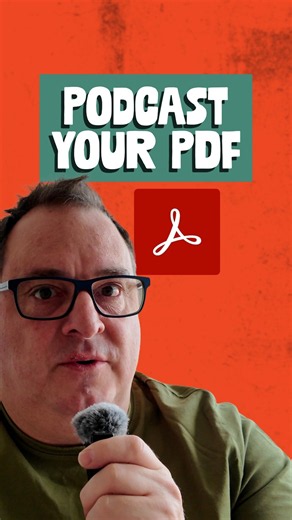 How to Listen to a PDF in Adobe Acrobat (turn any document in to a podcast) #pdf #ad