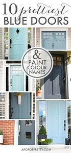 10 Pretty Blue Front Door Colour Ideas (Paint Names)