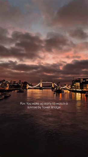 Early mornings are easier when London looks like this 😍🌅 📹 @travelwithveronicca #LondonMakesItPossible #VisitLondon | Visit London