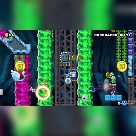 AUTO Dance with Thwomps by Keith77 #shorts 🍄Super Mario Maker 2 Switch No Commentary #drn